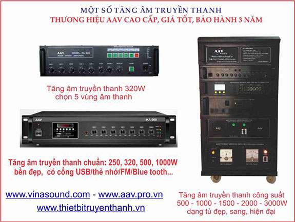 tăng âm truyền thanh AVV